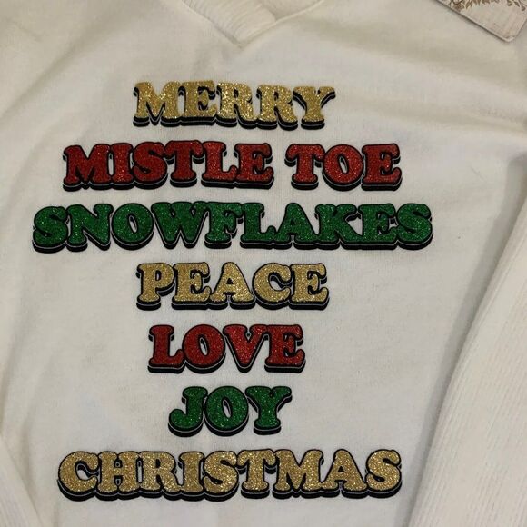 NWT True Self "Merry Christmas" Sweater - S - Picture 3 of 9